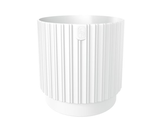 Горшок цветочный FORM-PLASTIC Mika Cyli Petit Eco Recycled 26 white