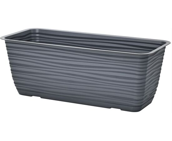 Горшок цветочный  FORM PLASTIC Sahara box with saucer 60 anthracite