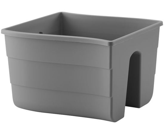 Plastic flower pot FORM PLASTIC Wave railing pot 2488-014 Ø30 anthracite