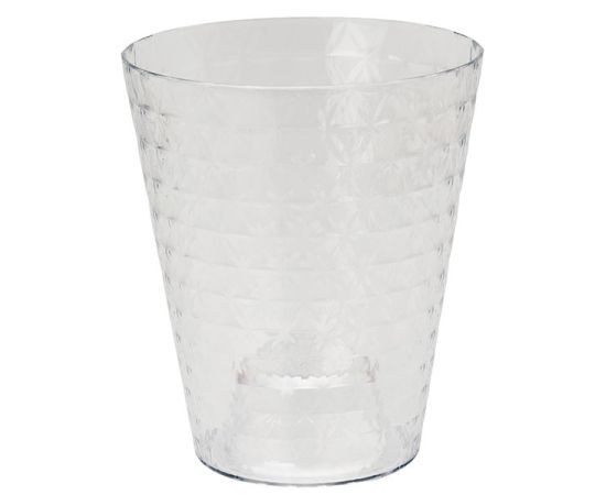 Plastic flower pot FORM PLASTIC Diamond Petit transparent orchid cach 3790-T00 1.12 l