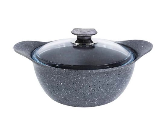 Pan with lid OMS GRANIT 25074 24x12 cm 4.55 l