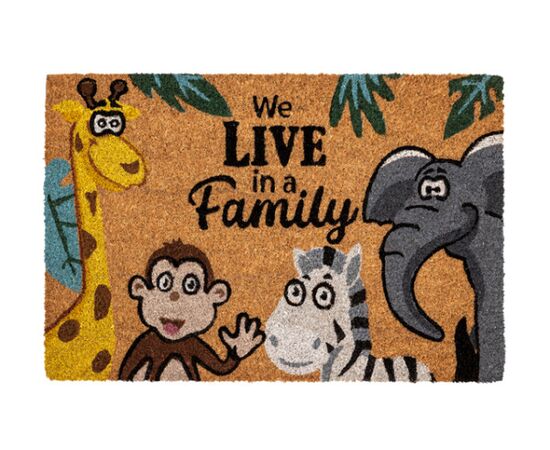 Rug Hamat 147 Ruco Print We live in a family  40x60 cm