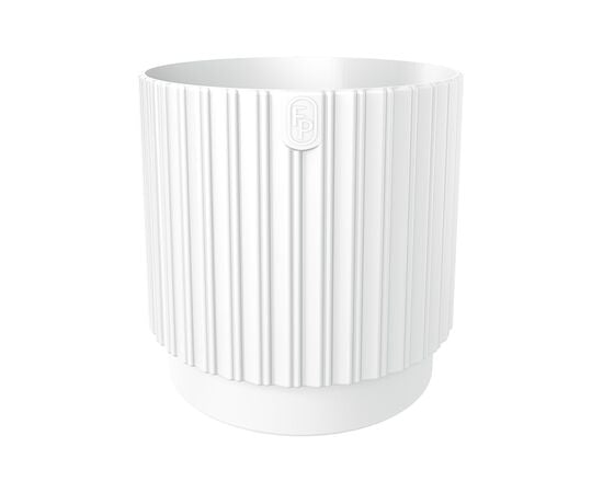 Горшок цветочный FORM-PLASTIC Mika Cyli Petit Eco Recycled 26 white