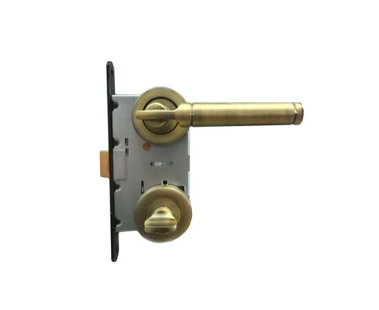 Set handle and WC lock BT Group BORA AGB 70 mm. bronze