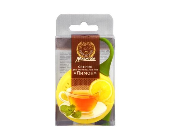 Silicone tea strainer Marmiton "Lemon" 18x5x2 cm