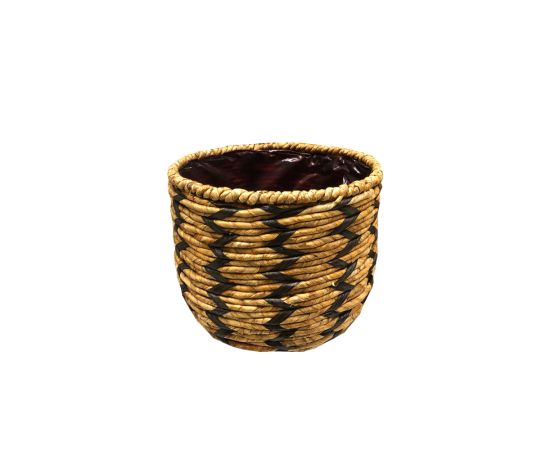 Wicker pot Mega Collections Loftier ZigZag Brown D18H44