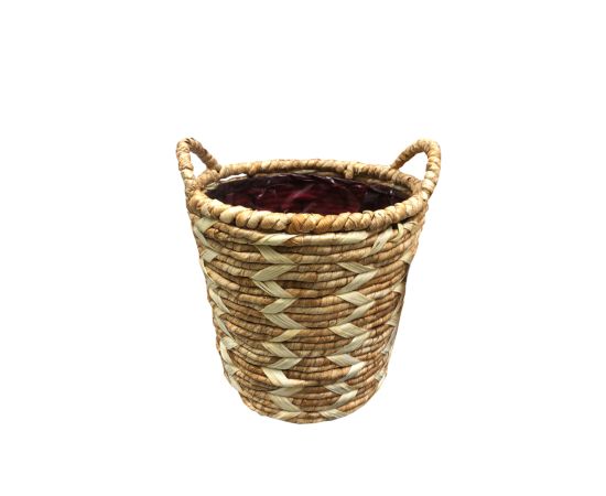 Горшок плетеный Mega Collections ZigZag Potato Basket White D22H21