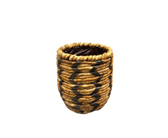 Wicker pot Mega Collections Loftier ZigZag Brown D24H52