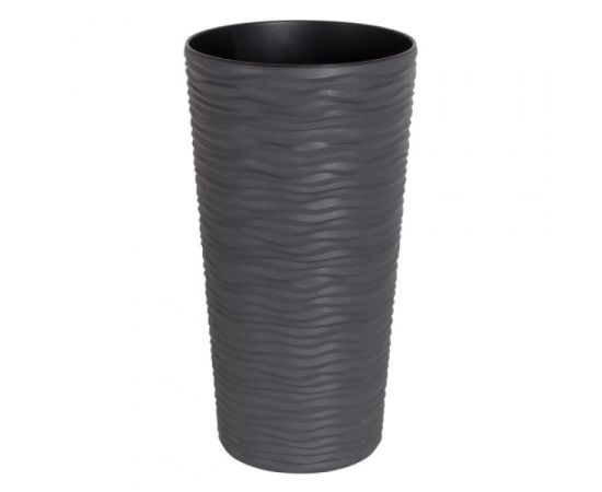 Pot plastic Aleana Fusion d22*41,5см. (granite)