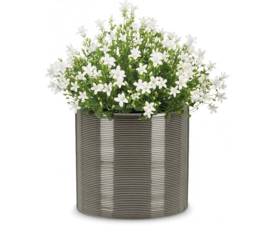 Ceramic flower pot Scheurich 828/23 Glass Grey 23x21 cm