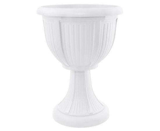 Flower Pot Plastic with a stand Aleana Lion 31 white