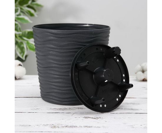 Plastic pot Aleana Fiujne 1.6 l granite