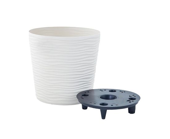 Plastic pot Aleana Fusion d23,5x22см White Rose