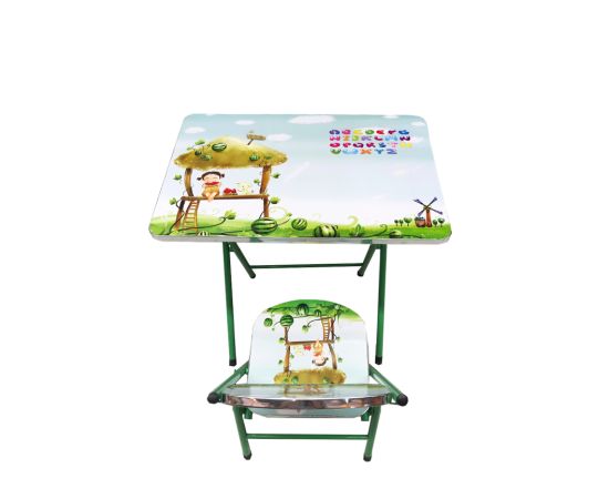 Table with children's chair folding GIRL