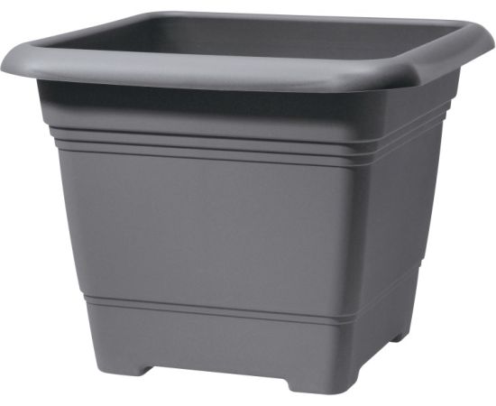 Plastic Pot Scheurich METALLIC GREY  40/326 PFLANZGEFAESS