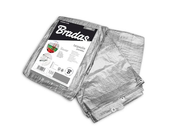 Reinforced tarpaulin Bradas SILVER 4x6m 120 g