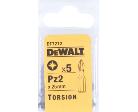 ბიტა DeWalt DT7212-QZ PZ2 25 მმ 5 ც