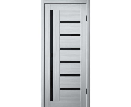 Door block ZPC PVC LA STELLA 217 ash grey black glass 36x800x2150 mm