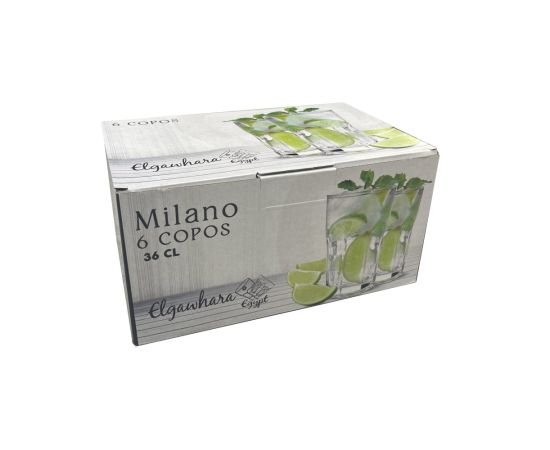 Стакан стеклянный MILANO RYGK0042 6шт