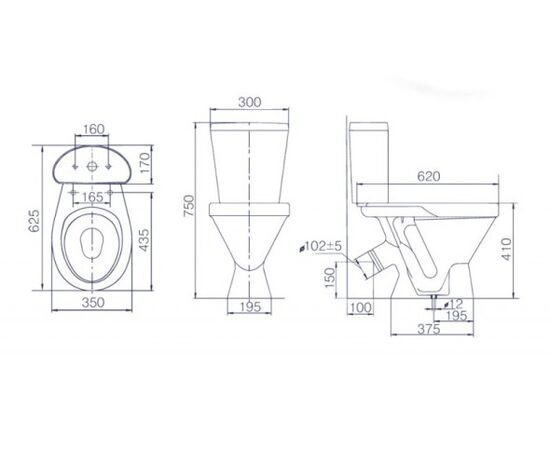 Унитаз Rosa "Standard"