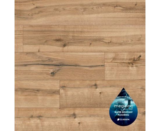 Laminate water resistant Classen Casa Energy Aqua Protect 4V AC5/33 Sierra Rustic Oak 1285x192x8 mm