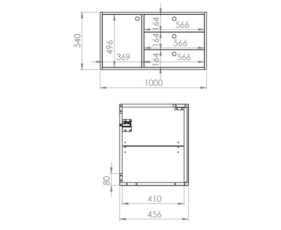 Bathroom furniture natural oak Elita UNIT LEGACY 100