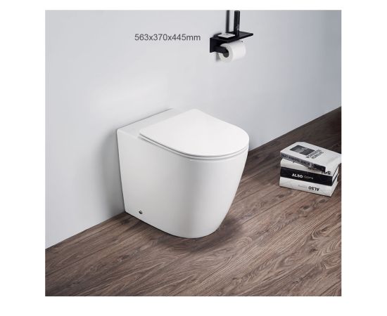 Toilet floor-standing Pate LB2979 Glossy white