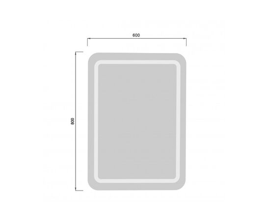 Mirror with led lights and sensor MD-LED 60x80 cm