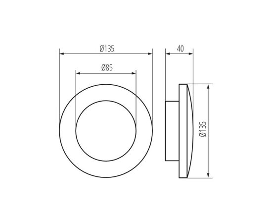 სანათი ბაღის-პარკის Kanlux FORRO LED EL 8W-W 29251 IP54