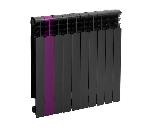 Sectional aluminum radiator KFA G600F black