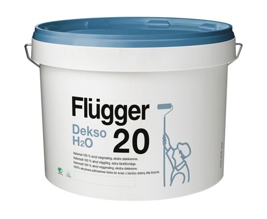 საღებავი ინტერიერის ექსტრა წმენდადი Flugger Dekso H2O 20 3 ლ