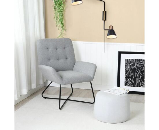 Chair gray Leisure 69.5x81x86 cm