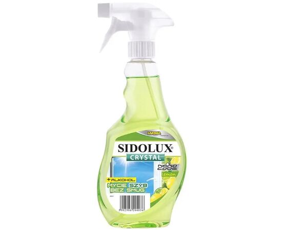 Glass cleaning liquid lemon Lakma 500ml SIDOLUX CRYSTAL