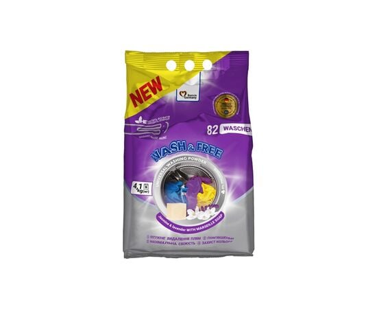 Washing powder universal jasmine and lavender WASH & FREE 0906 4100gr