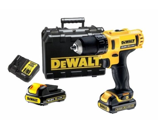 დრელი-სჭვალსახრახნი აკუმულატორის DeWalt DCD710D2-QW 12V