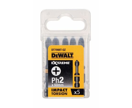 ბიტა დარტყმითი DeWalt DT7998T-QZ PH2 50 მმ 5 ც