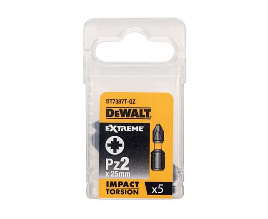 ბიტა დარტყმითი DeWalt IMPACT Torsion DT7387T-QZ PZ2 25 მმ 5 ც