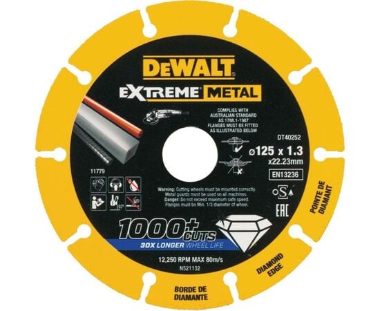 Diamond blade for metal DeWalt DT40252-QZ 125 mm