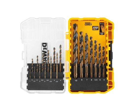 ლითონის ბურღის ნაკრები Dewalt DT70728-QZ 1-10 მმ, 19 ც