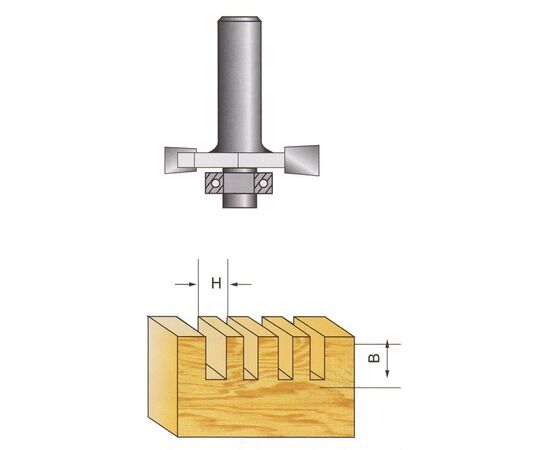 Router bit with bearing Raider 154409 8/31.75 mm