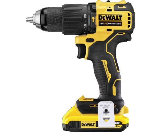 სჭვალსახრახნი აკუმულატორის უნახშირო DeWalt DCD709D2T-QW 18V