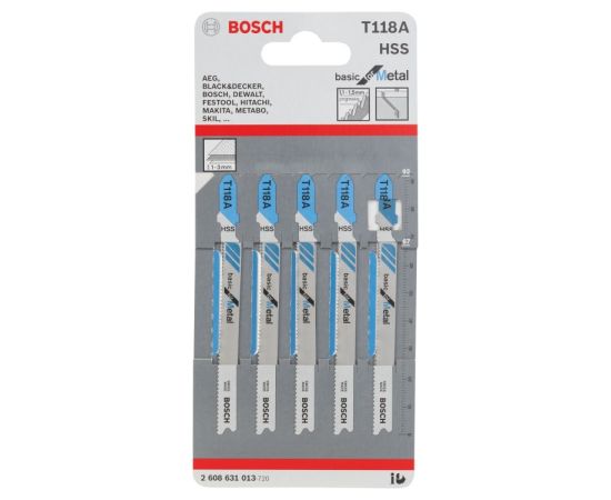 პირი ბეწვახერხის 5ც BOSCH T118