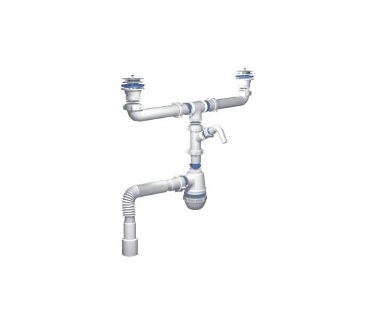 Siphon for kitchen sink double KETTLER-78843