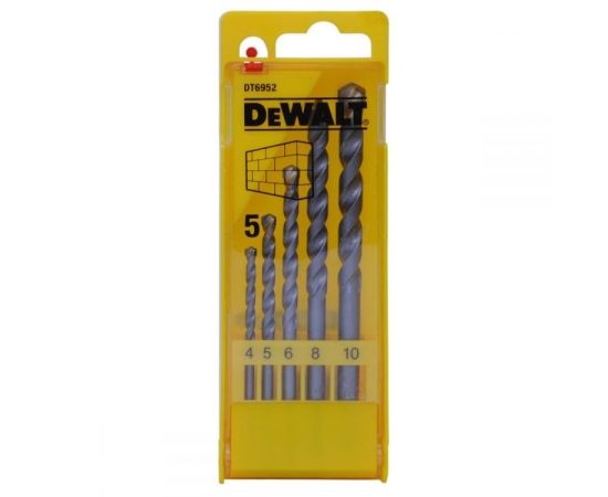 ბურღების ნაკრები ბეტონისთვის DeWalt DT6952-QZ 4-10 მმ 5 ც