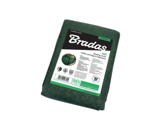 Затеняющая и защитная сетка Bradas AS-CO6020010GR/P 55% 2x10 м