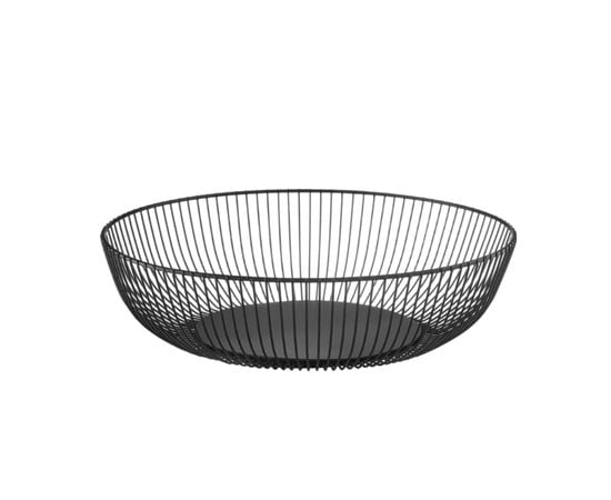 Fruit bowl DAJAR AM-DECOR 28cm black