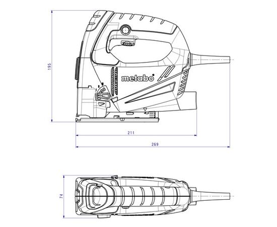 ბეწვა ხერხი Metabo STEB 80 QUICK 590 W (601041500)