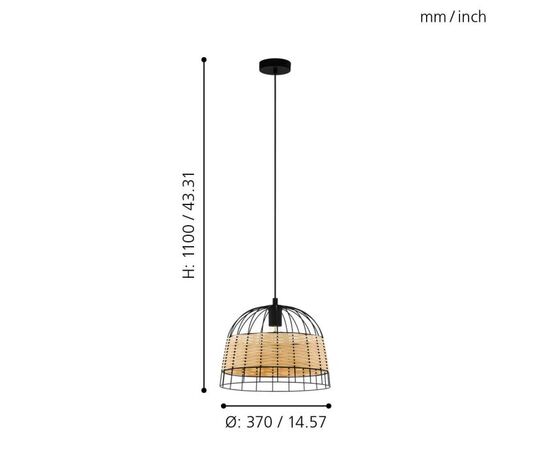 Подвес EGLO 43311 E27 Ø370 HL/1