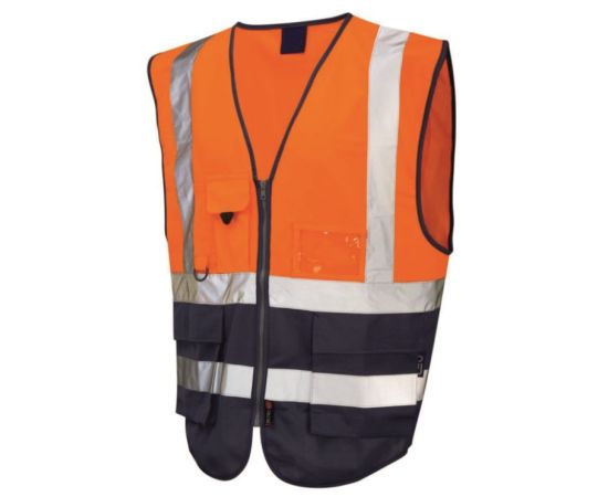 Reflective waistcoat Parry Safe PS005-120 orange/blue 2XL