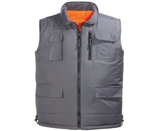 Warm double-sided waistcoat Coverguard 7HWGO XL orange